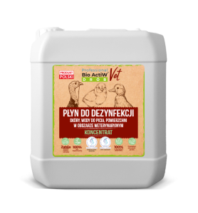 Bio ActiW Vet Professional Drób 5L[profesjonalny koncentrat do utrzymania higieny weterynaryjnej w produkcji drobiu]